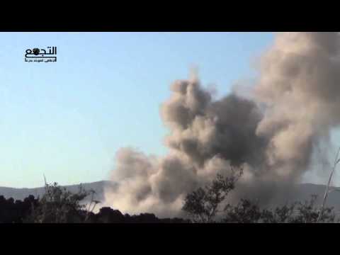 رصد آثار استهداف سرية ال م ط في قرية عين التينة في ريف القنيطرة ضمن معركة فجر الربيع