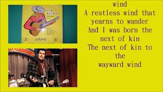 Slim Whitman    The Wayward Wind    +  lyrics
