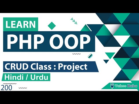 PHP CRUD Class Tutorial in Hindi Urdu