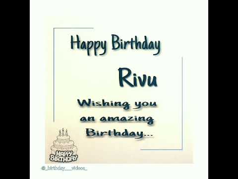 Happy Birthday Rivu 🎂