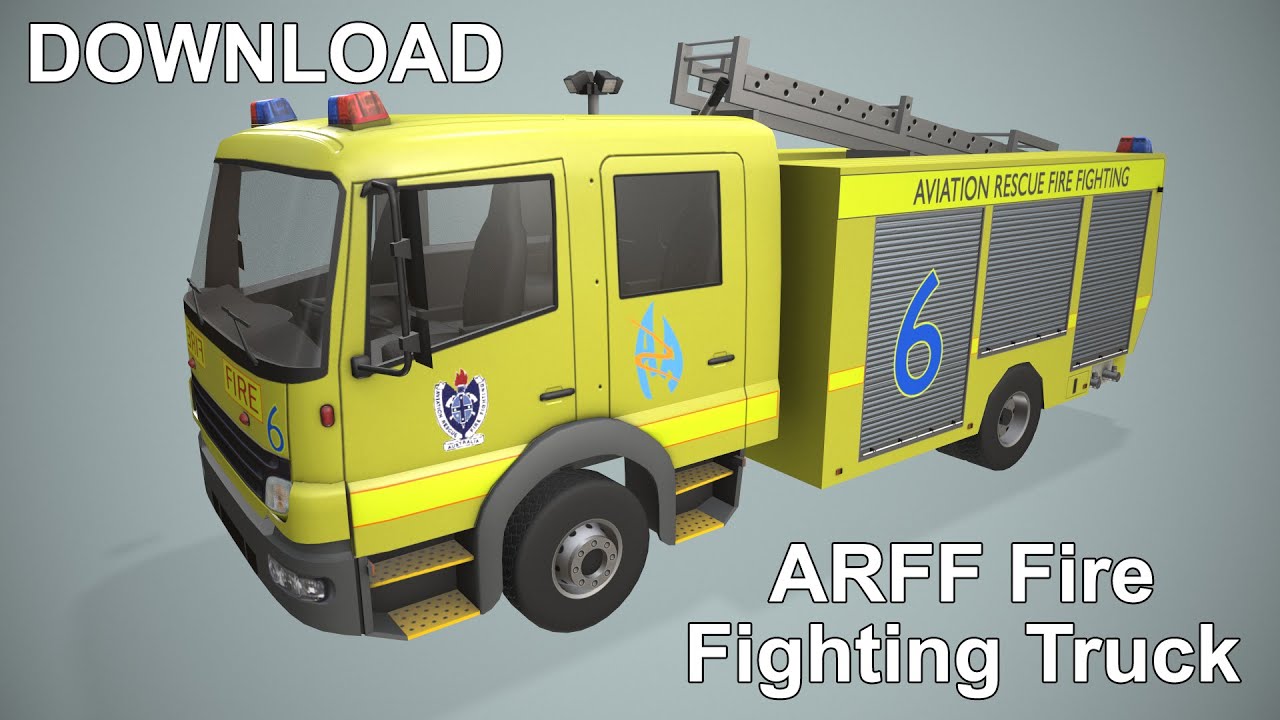 Truk Pemadam Kebakaran ARFF --403-- Model 3D