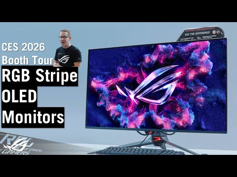 RGB Stripe OLED is HERE - ROG CES 2026 Booth Tour