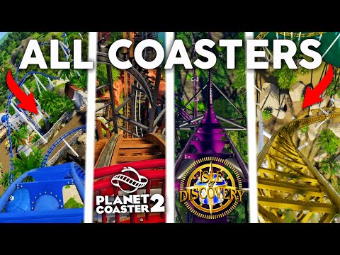 Planet Coaster 2 EXCLUSIVE Look at ALL Roller Coasters in my Theme Park!!