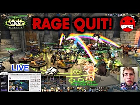 Sodapoppin "LIVE" Rage Quit's AND Wipe's VS Ruin Gaming (Ends Stream)  | WoW Legion: Pre-Patch 7.0.3