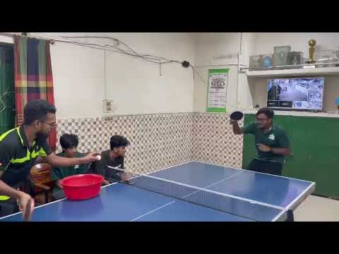 Aariz practicing with his flexibility | Table Tennis | Eskaton Shobuj Shongho