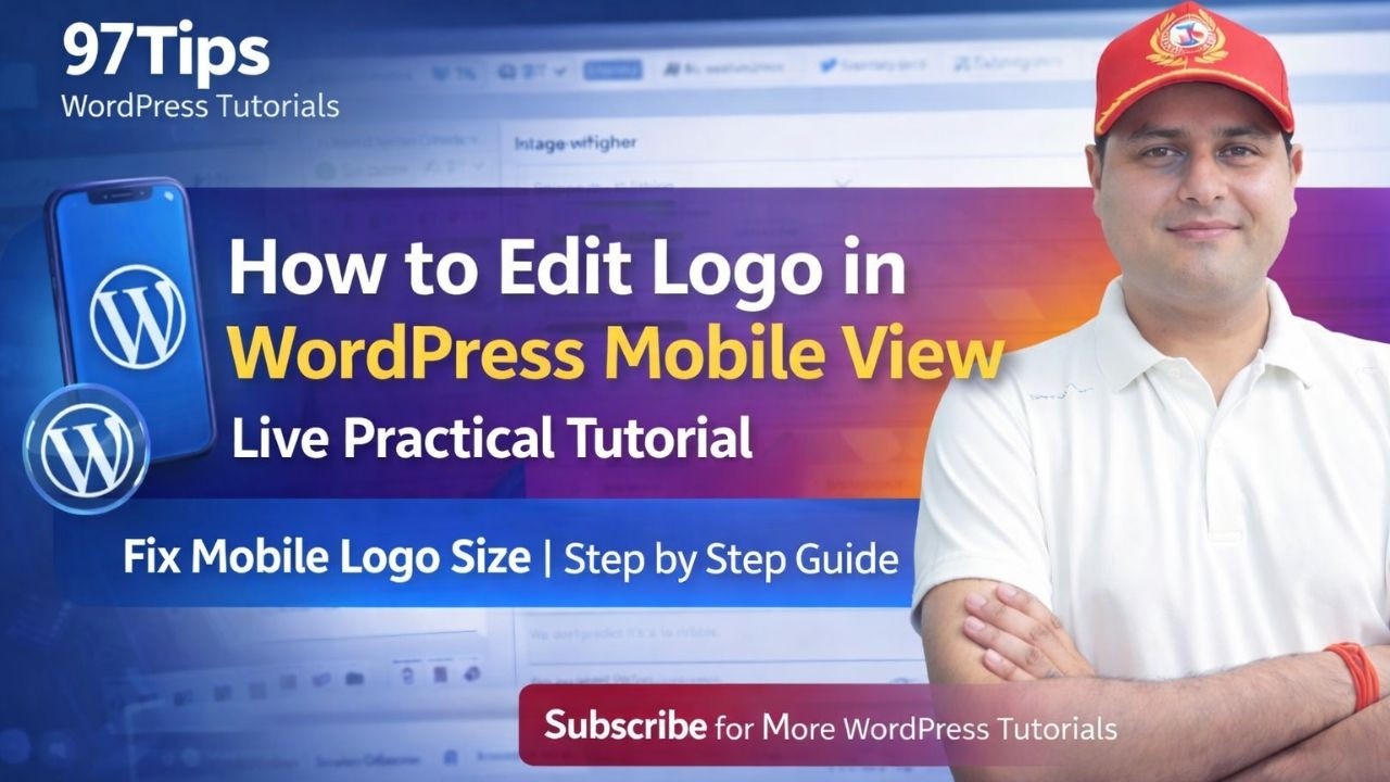 How to Edit Logo in WordPress Mobile View | Live Practical Tutorial (Step by Step)