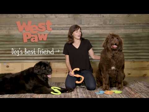 Игрушка для собак West Paw Zogoflex Bumi Tug Toy S-образная 21 см Оранжевый (ZG050TNG) - фото 2 - id-p1897448285