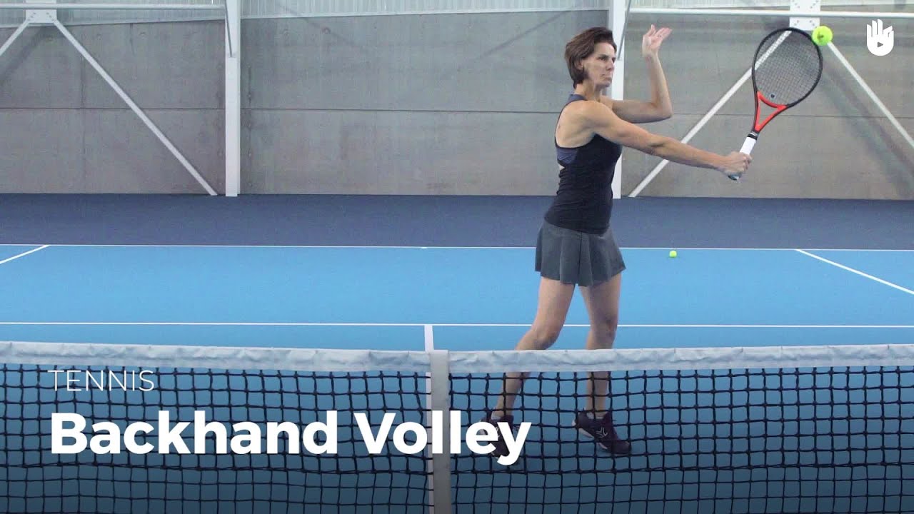 How to Hit a Backhand Volley How to Play Tennis Sikana
