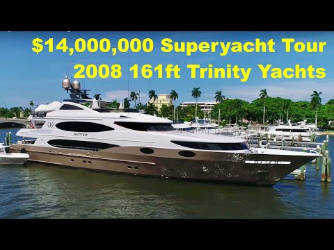 $14,000,000 Superyacht Tour : 2008 161ft Trinity Yachts