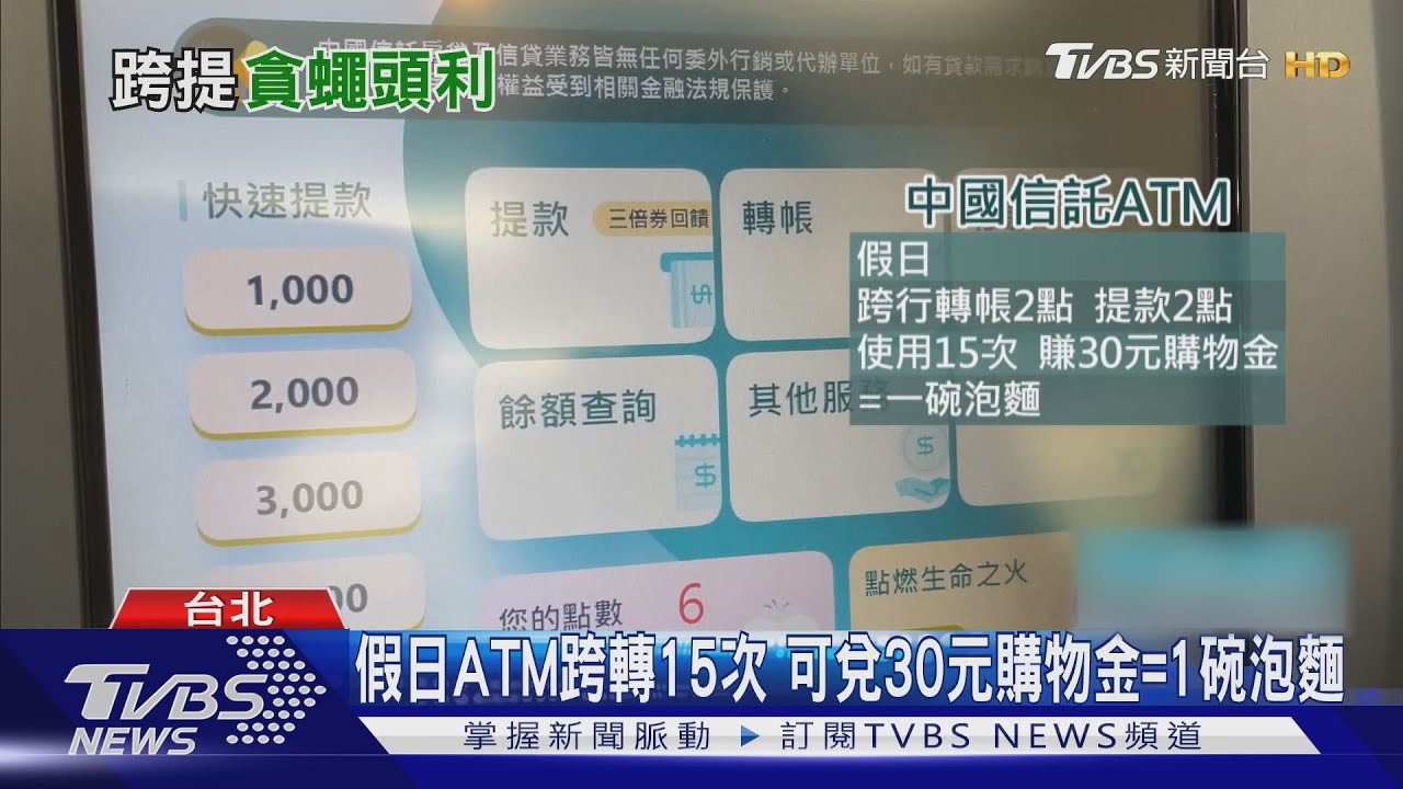 避濫用加套小利! 銀行免費「跨提」次數砍半