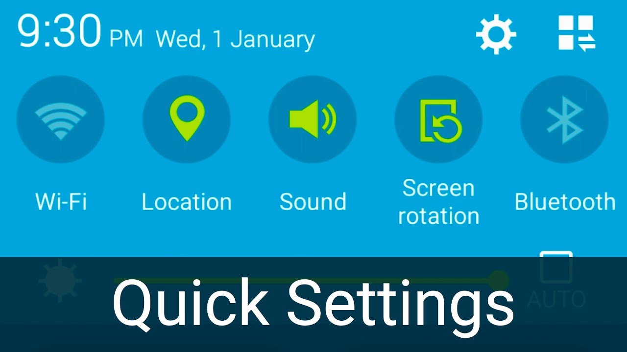 Samsung Galaxy Quick Settings (2010 - 2024)