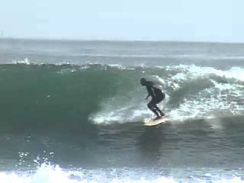 Ian Cairns riding a FireWire Longboard! at Trestles 2010.mov