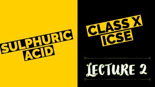 Manufacture of Sulphuric Acid- Contact Process | Class 10th ICSE