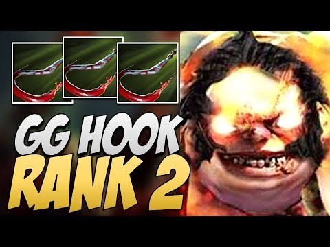 Rank 2 Pudge - AMAZING HOOKS by Justvin Dota 2 7.21 Gameplay ROAD TO TI11