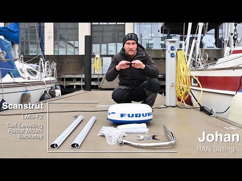 Scanstrut Self-Levelling Radar Mount - Backstay (LMB-F2) / Furuno Wireless Radar DRS4W - RAN Sailing