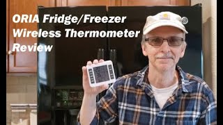ORIA Refrigerator / Freezer Wireless Thermometer Review & Programming - For Power Outage, Save Food!