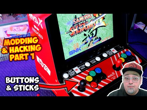 The Neo Geo MVSX Arcade Machine Made AWESOME! Modding & Hacking - Part 1 Buttons & Sticks!