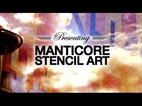 Manticore Stencil Art / Feat: Dave Ryan / Local Seattle Artist