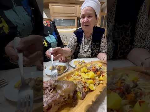 One of the Rarest Lamb Dishes in the World: Neck With Skin! Құйқамен піскен Қой мойын .