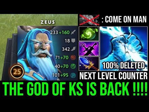 God of KS is Back!!! NEW Zeus Spammer Unreal Magical Burst 66k Damage & Crazy Fast Hand - DotA 2