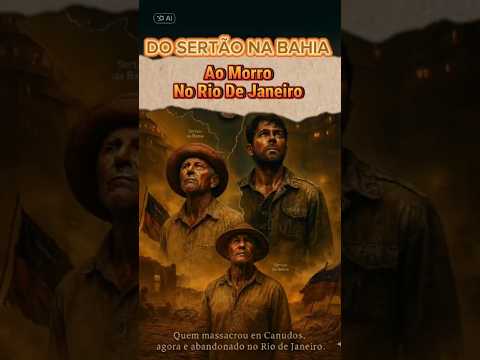 DO SERTÃO NA BAHIA AO MORRO NO RIO DE JANEIRO - Duas faces da mesma história #historia #brasil