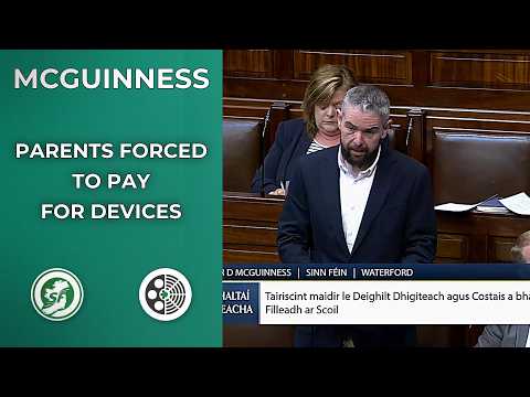Conor D McGuinness: Government Forcing Parents to Buy School Devices