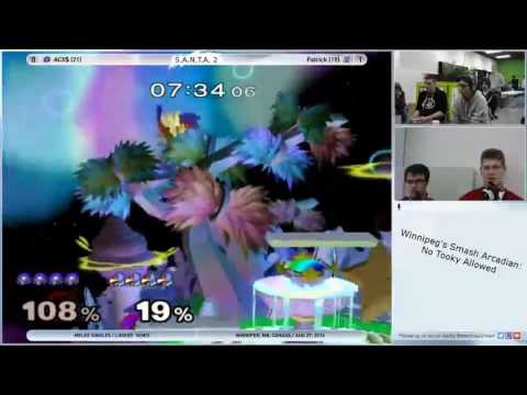 S.A.N.T.A. 2 Patrick (Falco) vs. ACX$ (Samus, Fox) - Melee Singles Losers' Semis
