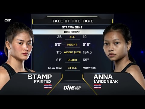Stamp Fairtex vs. Anna Jaroonsak | ONE Championship Full Fight