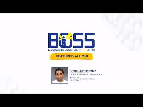 BOSS | Featured Alumni | Ahmer Zaman