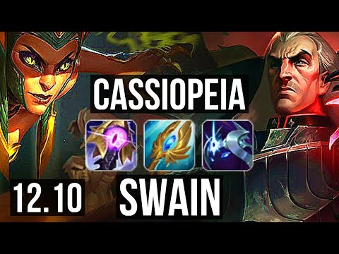CASSIOPEIA vs SWAIN (MID) | 9 solo kills, Dominating | EUW Master | 12.10