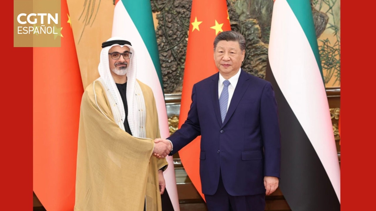 Xi Jinping se reúne con príncipe heredero de Abu Dabi, Emiratos Árabes Unidos