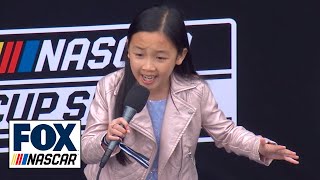 8-year-old Malea Emma sings the National Anthem at Auto Club Speedway | NASCAR ON FOX