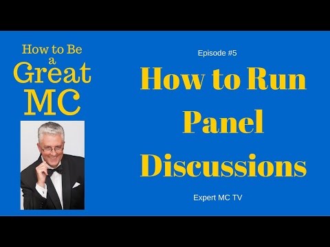 Master of Ceremony Tips, Tutorials - Panel Discussion - Part 5 Video