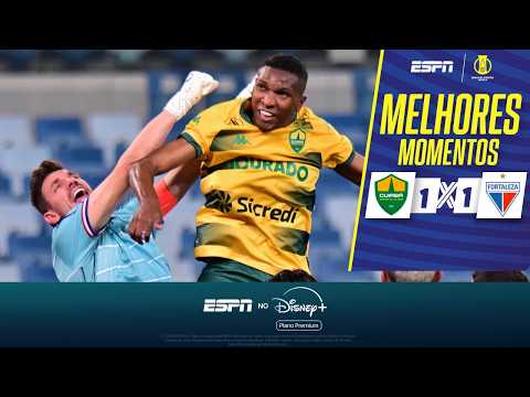 Gols e lances de Cuiabá x Fortaleza