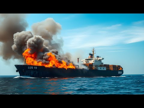 13 minutes ago, a US cargo ship carrying 8000 tons of explosives was destroyed by a Russian YAK-141