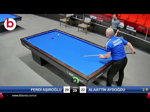 FERDİ AŞIROĞLU & ALAATTİN AYDOĞDU Bilardo Maçı - 2022 1.LİG PLAY-OFF-1.TUR