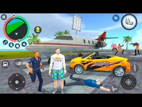 Giant Stoneman Open City US Police Cars and Flying Robot Escaping Simulator - Android Gameplay.