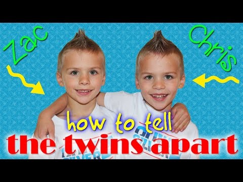 How to Tell the Twins Apart || Chris & Zac, Identical Twin Boys
