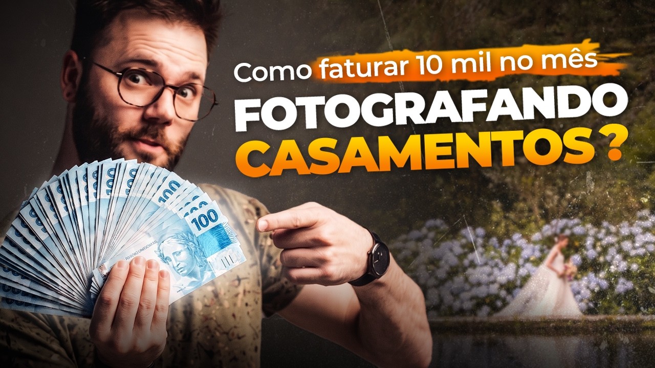 Como entrar no mundo da fotografia de casamentos e faturar R$ 10 mil no mês?