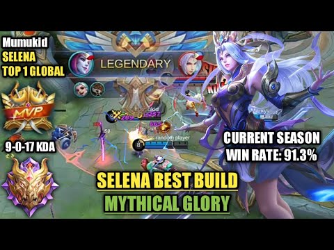 SELENA BEST BUILD MYTHICAL GLORY | TOP 1 GLOBAL SELENA - Mumukid | MOBILE LEGENDS