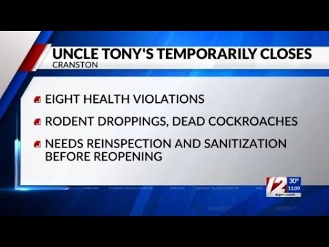 Uncle Tony's temporarily closed after failed health inspection