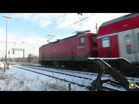 Züge im Winter Bad Oldesloe 30.01.2021