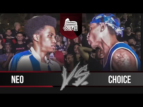 (CONFRONTO HISTÓRICO 🔥🔥🔥) CHOICE X NEO - SEMI FINAL - BATALHA DO COLISEU - EDIÇÃO 91