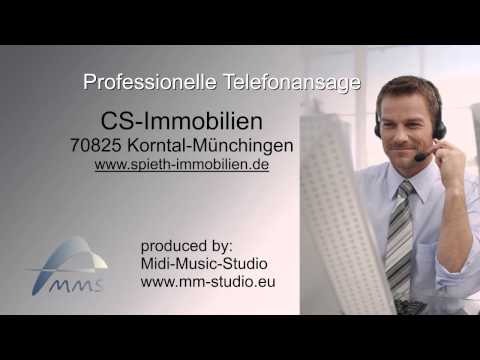 Telefonansage Branche Immobilien