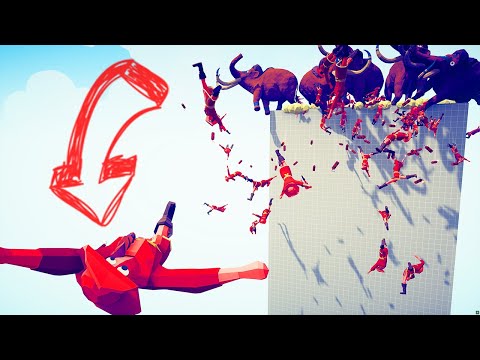 5 MAMMOTHS VS EVERY UNIT - FALL DOWN #1 | TABS - Totally Accurate Battle Simulator
