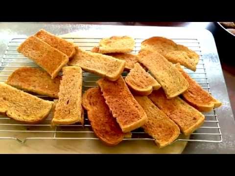 YouTube video about: How to make rusk from bread?