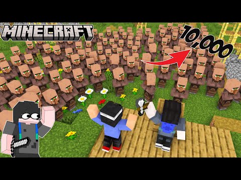 Ar Ar Plays -  I HIRE 10,000 VILLAGERS.?  |  Minecraft JAVA