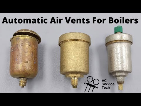 Automatic Air Vent Operation and Servicing on Hydronic Heat Boiler Systems!