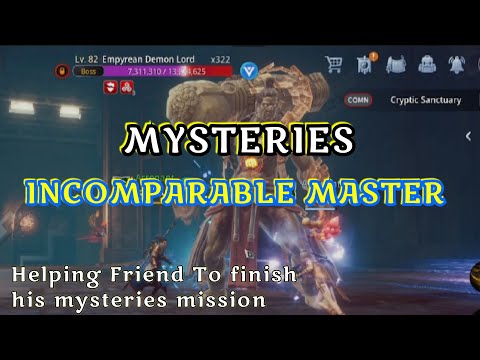 MYSTERIES MISSION FOR INCOMPARABLE MASTER || MIR4