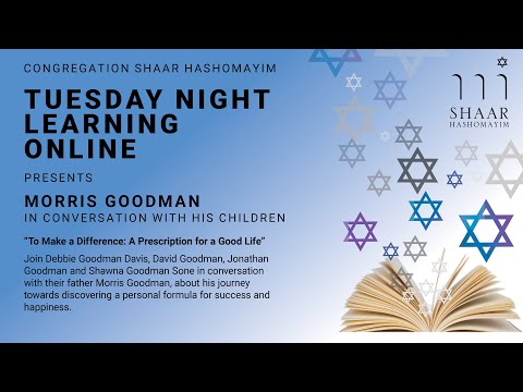 Morris Goodman in conversation with his children